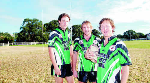 The Mary Valley Stags will be the first senior rugby league side to play at the Imbil showgrounds in more than 50 years. Pictured form left are Ashley Grant, Brad Carlson and Daniel Ferguson. The Mary Valley Stags will be the first senior rugby league side to play at the Imbil showgrounds in more than 50 years. Pictured form left are Ashley Grant, Brad Carlson and Daniel Ferguson.